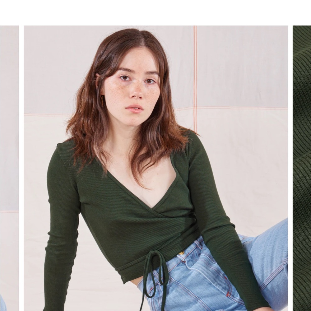 NWOT BIG BUD PRESS Wrap Top L/XL